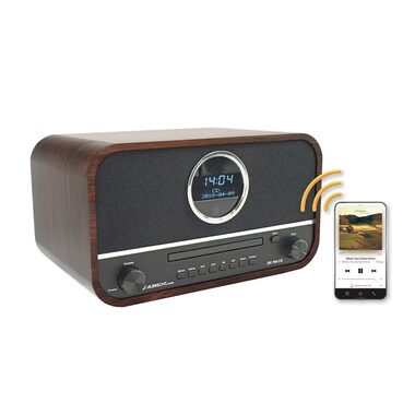 Albrecht DR 790 CD hnedá / Rádio / FM / DAB/DAB+ / CD / MP3 / Bluetooth / USB / AUX RCA