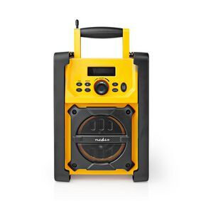 Nedis RDFM3100YW žltá / Prenosný rádio prijímač na stavbu / AM / FM / SW / 15 W / jack 3.5 mm / IPX5