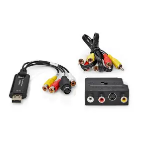 Nedis Video Prevodník / USB 2.0 / 480p / A / V kábel / Scart
