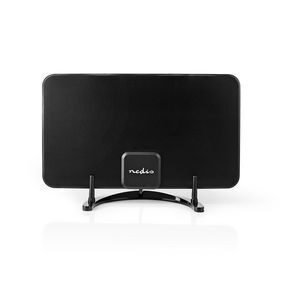 Nedis Izbová anténa čierna / Aktívna / FM / UHF / VHF / Rozsah príjmu: 0-25 km / LTE700 / Zosilnenie: 26 dB / ABS 