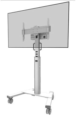 Neomounts BOS FL50S-825WH1 biela / stojan na podlahu pre televízie / veľkosť 37-75" / VESA 100x100 - 600x400 / nosnosť 70
