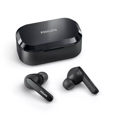 Rozbalené - Philips TAT5506BK/00 čierna / Bezdrôtové slúchadlá / mikrofón / Bluetooth 5.2 / IPX5 / ANC / rozbalené