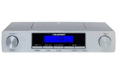 Blaupunkt KR12SL strieborná / kuchynské rádio / LED Displej / budík 