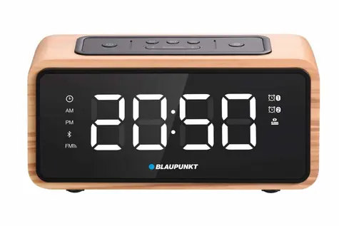 Blaupunkt CR65BT drevo / rádio budík / LED displej / stmievateľný / bluetooth