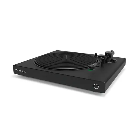 Victrola VPT-1500-BLK-INT Hi-Res čierna / Gramofón / 2 rýchlostné / BT / RCA 