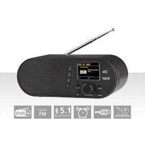 Imperial DABMAN d105 čierna / Stolné rádio / DAB+ / FM / BT / budík 