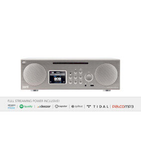 Imperial DABMAN i450 strieborná / Multifunkčné stereo rádio / DAB+ / FM / Internet / BT / CD 