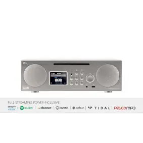 Imperial DABMAN i450 strieborná / Multifunkčné stereo rádio / DAB+ / FM / Internet / BT / CD 