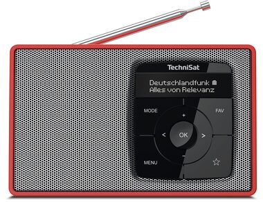 TechniSat Digitradio 2 červeno-strieborná
