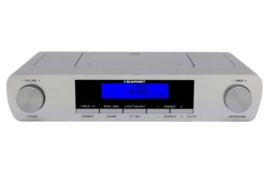 Blaupunkt KR14BT strieborná / kuchynské rádio / Bluetooth / budík / 2x 0.8W