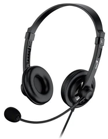 Genius headset HS-230U čierna / Slúchadlá / mikrofón / USB-C / 2.4 m