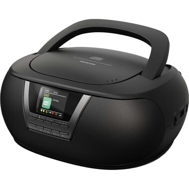 Sencor SPT 6200DB čierna / Prenosné rádio / DAB+ / BT / FM / CD / 3.5mm