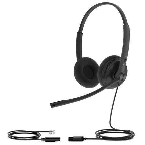Yealink YHS34 Lite Dual / Stereo náhlavná súprava / mikrofón / QD & RJ9 / pre IP telefóny