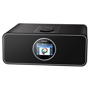 Sencor SIR 6000WDB čierna / Internetové rádio / Wi-Fi / USB / bezdrôtový ovládač / budík / mobilné aplikácie 