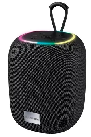Canyon CNE-CBTSP8B čierna / bezdrôtový reproduktor / RGB / BT 5.2 / 1800W / USB-C / USB-A / microSD / AUX