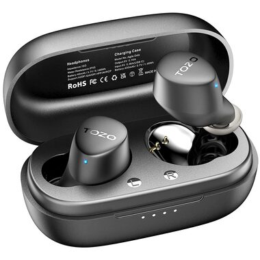TOZO Agile Dots čierna / Bezdrôtové slúchadlá / mikrofón / BT 5.3 / IPX6