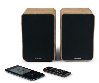 Thomson WS602DUO hnedá / HiFi reproduktory / 2.0 / BT 5.0 / RCA / 100W