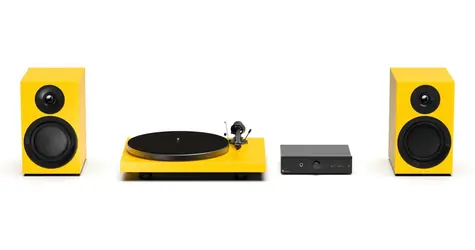 Pro-Ject Colourful Audio System E Satin Yellow / All-in-one Hi-Fi systém s gramofónom 