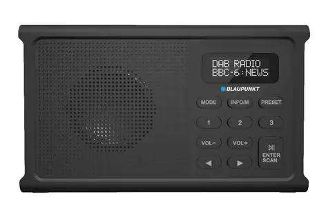 Blaupunkt DR3BK čierna / rádio / DAB+ / FM / RDS / Bluetooth / 1800 mAh
