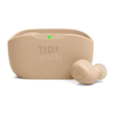 Rozbalené - JBL Wave Buds béžové / Bezdrôtové slúchadlá / mikrofón / BT 5.2 / IPX2 / rozbalené