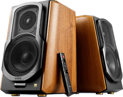 Rozbalené - Edifier S1000MKII čierno-hnedá / 2.0 / reproduktory / Bluetooth / AUX / koax. / opt. / RMS 120W / rozbalené