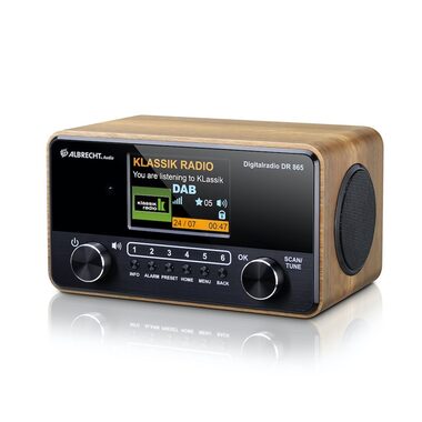 Rozbalené - Albrecht DR 865 hnedá / Rádio / FM / DAB/DAB+ / AUX / rozbalené