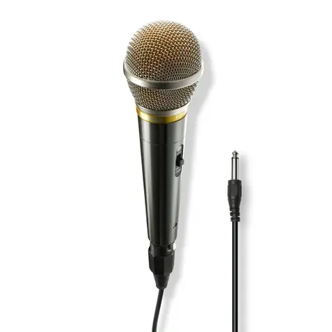 HAMA Vocal Pre šedá-strieborná / dynamický mikrofón / XLR / jack 6,35 mm / kov