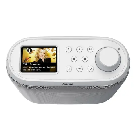 HAMA internetové rádio DIR400 biela / DAB+ / Bluetooth / App