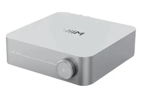 WiiM Amp strieborná / Zosilňovač / 60W/kanál / RCA / HDMI / BT / LAN / optický vstup