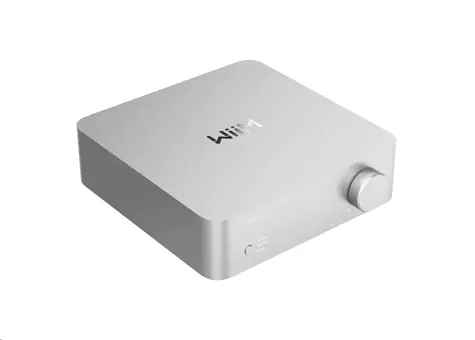 WiiM Vibelink Amp strieborná / Zosilňovač / 100W/kanál / RCA / COAX / optický vstup