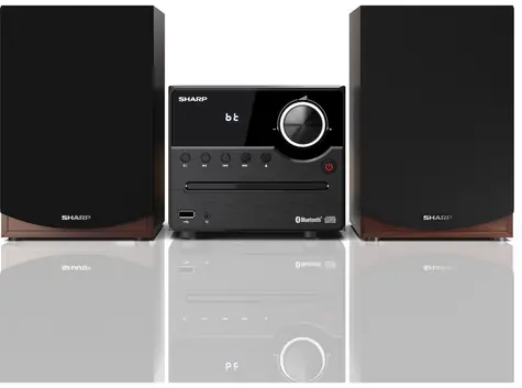 Sharp XL-B512 BR hnedá / Mikrosystém / 45W / FM / BT 5.0 / CD / USB / 3.5mm