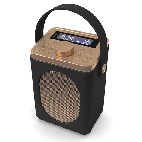 Majority Little Shelford čierna / Prenosné rádio / 4X AA / DAB+ / FM 