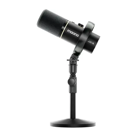 Maono PD200W čierna / Dynamický mikrofón / XRL / USB-C / 50 - 16000 Hz / RGB