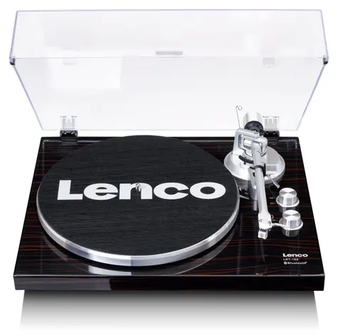 Zánovné - LENCO LBT-188 čierna / Gramofón / 33 & 45 RPM / USB / BT / RCA / predzosilňovač / zánovný