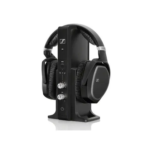 Rozbalené - Sennheiser RS 195-U čierna / bezdrôtový headset / RF + 3.5 mm / rozbalené