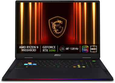 MSI Raider A18 HX A9WJG-067CZ čierna / 18" UHD + / AMD RYZEN 9 9955HX3D / 64GB / 2TB SSD / RTX 5090 24GB / W11H