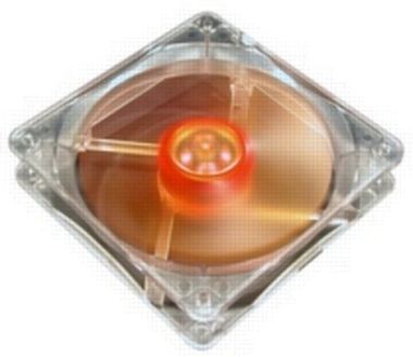 AKASA AK-183-L2B Amber / ventilátor 120x120x25mm / ultratichý / 2x guličkové ložisko / redukcia na 4pin