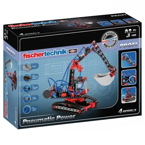 Fischertechnik Profi 533874 Pneumatic Power / Pneumatické modely / od 8 rokov / 5 modelov / 200 dielov