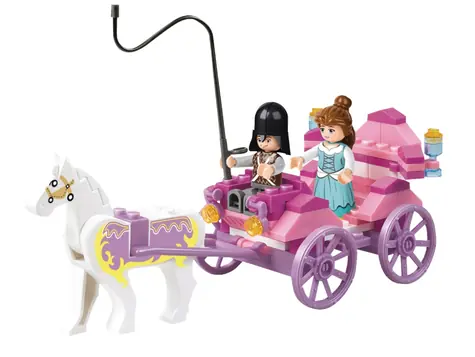 Sluban Girls Dream Princess M38-B0239 Princeznin kočiar / Lego - kompatibilný / Počet figúrok|dielikov: 2|99 / od 6 rokov