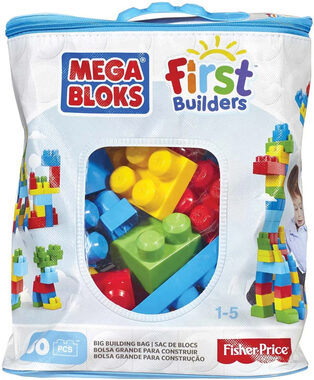 FisherPrice Mega Bloks stavebné kocky / 60 dielov / od 1 do 5 rokov