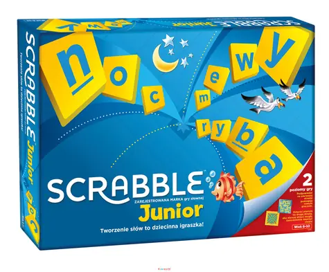 Mattel Y9735 Scrabble Junior - PL / Jazyková verzia: PL / od 6 rokov
