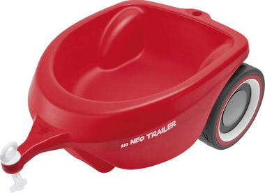 BIG Bobby Car Neo Trailer červená / detský príves k odrážadlu / nosnosť 50 kg / od 1 roka