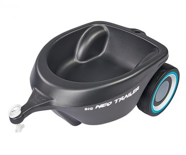 BIG Bobby Car Neo Trailer antracit / detský príves k odrážadlu / nosnosť 25 kg / od 1 roka