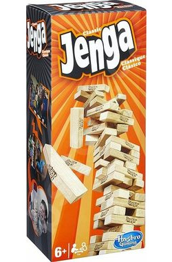 Hasbro Jenga Refresh drevená stavebnica / 54 dielov / od 6 rokov