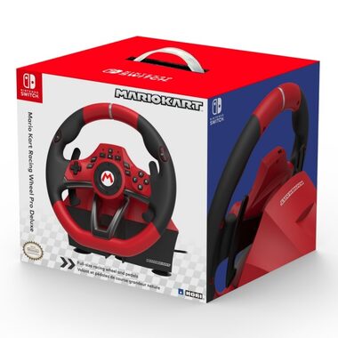 HORI Mario Kart Racing Wheel Pro Deluxe čierno-červená / pre Nintendo Switch