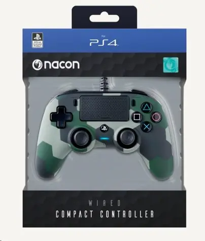 Nacon Wired Compact Controller camo green / ovládač pre PlayStation 4 