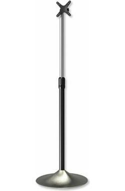 Techly Podlahový stojan pre TV LCD|LED|Plazma 13&quot;-27&quot; / VESA / pivot nastaviteľný / čierno-strieborná