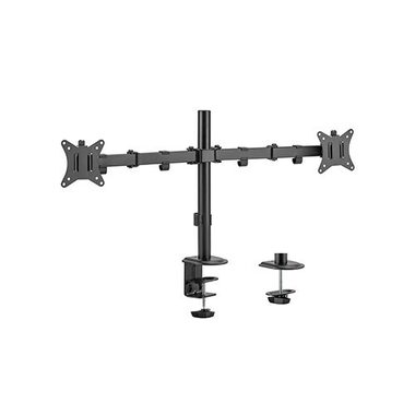 Gembird MA-D2-01 Stolný držiak pre 2 monitory do 32&quot; / štandardy VESA 75x75 &amp; 100x100 / na stôl / nosnosť 9 kg / nastaviť