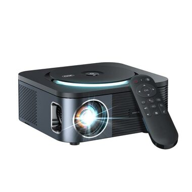 Xo FF01 120" čierna / LED Projektor / FullHD 1920x1080 / 3000lm / 7W reproduktor / USB 