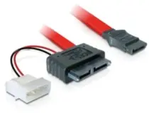 DeLock kábel SATA Slimline All-in-One 7+6pin samica 5V